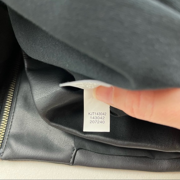 J. Jill Faux Leather Zip Jacket - Picture 9 of 10